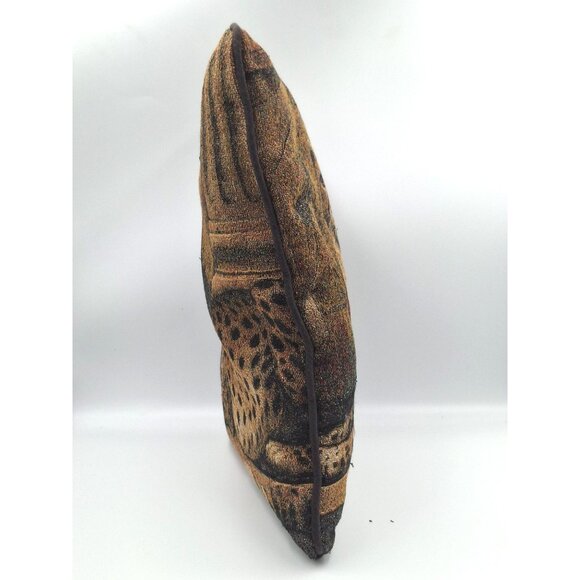 Vtg Mohawk Home Cheetah Tapestry Decorative Throw Pillow - Picture 5 of 9